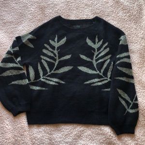 Lucky Brand Sweater Black and Gold Size L